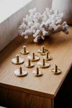 Indlæs billede til gallerivisning Marmor Greb/knage - grøn/stål ø42 mm