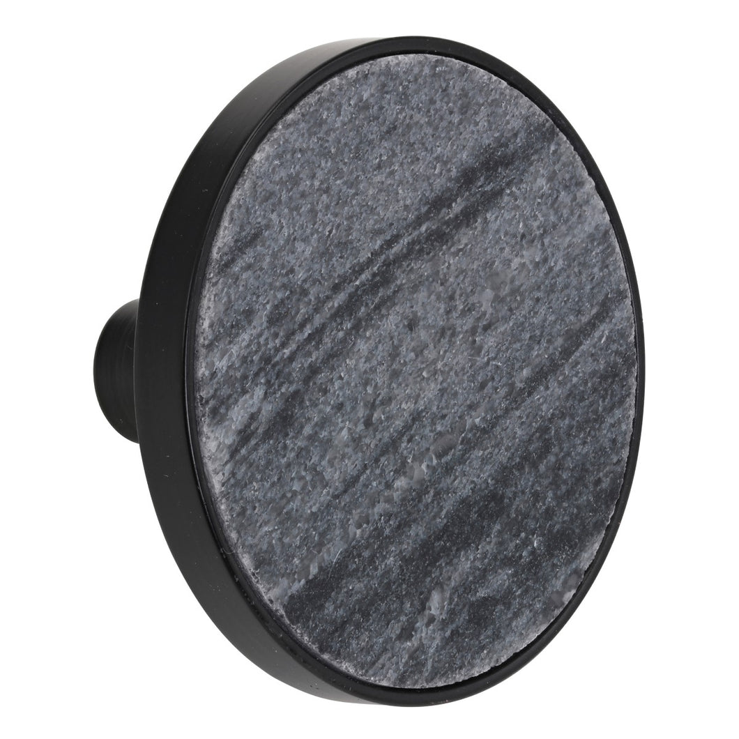 Marmor Greb/knage - sort/sort ø42 mm