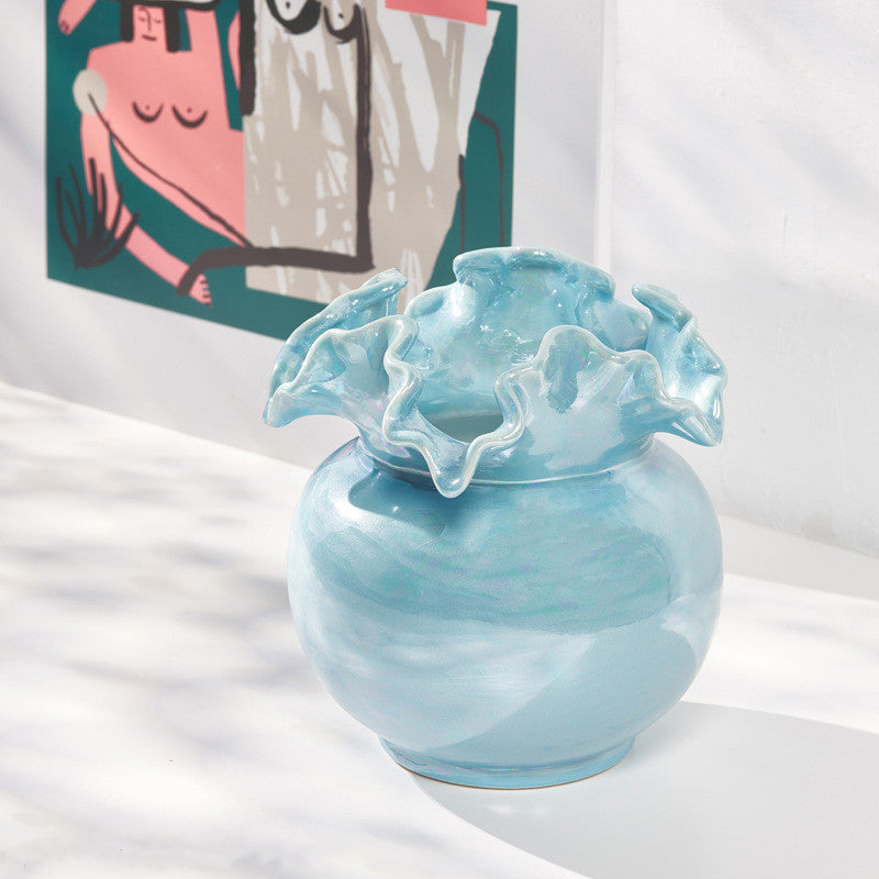 Hailey vase pastel blå